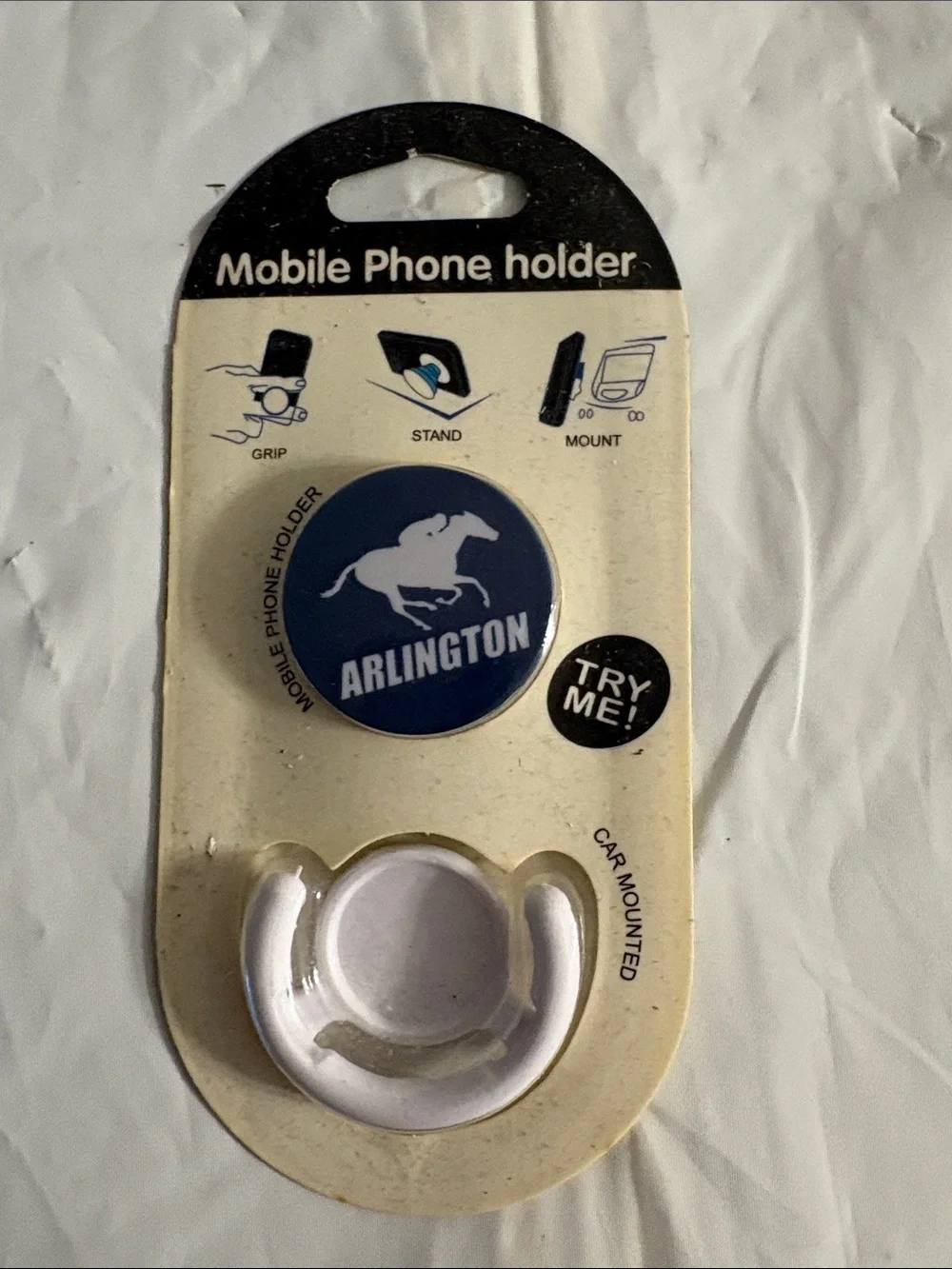 Arlington Race Track Blue Mobile Phone Holder - Grip, Stand & Mount